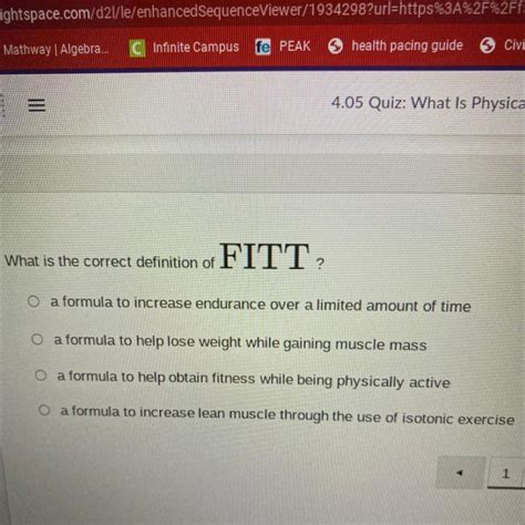 what is the correct definition of fitt.